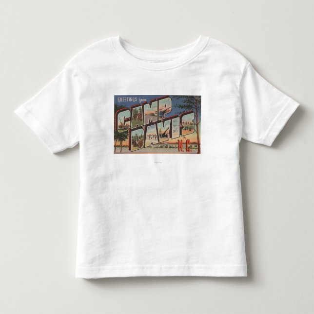 Camiseta De Bebé Campo Davis, Carolina del Norte - escenas grandes (Anverso)