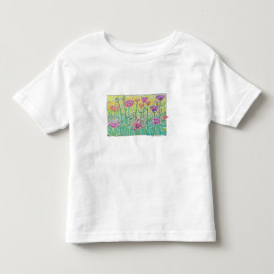 Camiseta De Bebé Campo de Flores