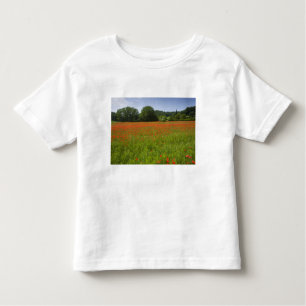 Camiseta De Bebé Campo de la amapola, Chiusi, Italia