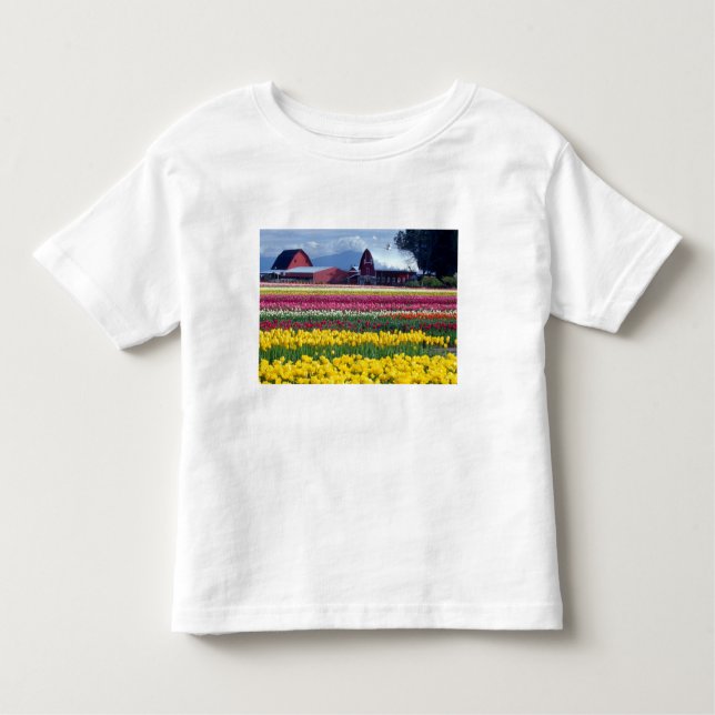 Camiseta De Bebé Campo de visualización Tulip (Anverso)