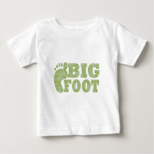 Camiseta De Bebé Camuflaje verde Texto de pie de página grande