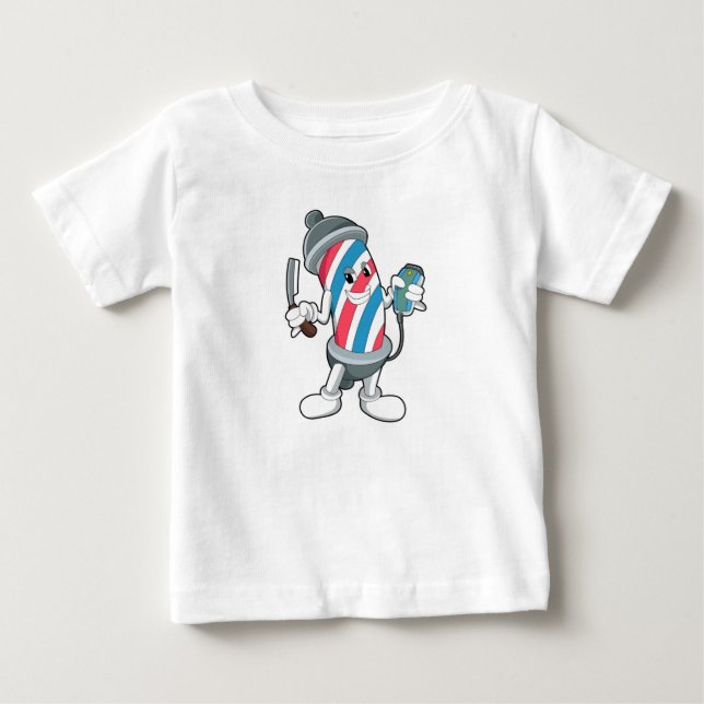 Camiseta De Bebé Can as Hairdresser con Razor (Anverso)