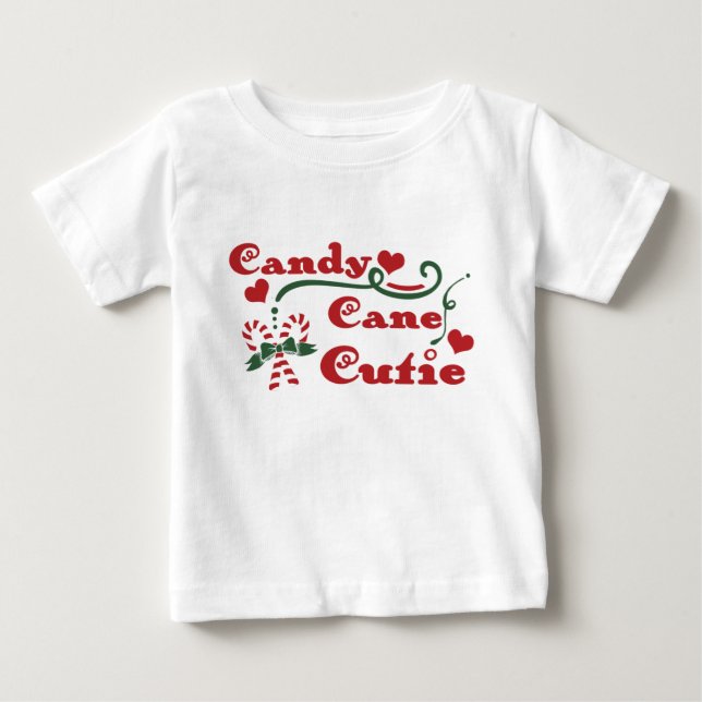 Camiseta De Bebé caña de caramelo (Anverso)