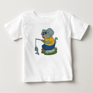 Camiseta De Bebé Caña de pescar peces