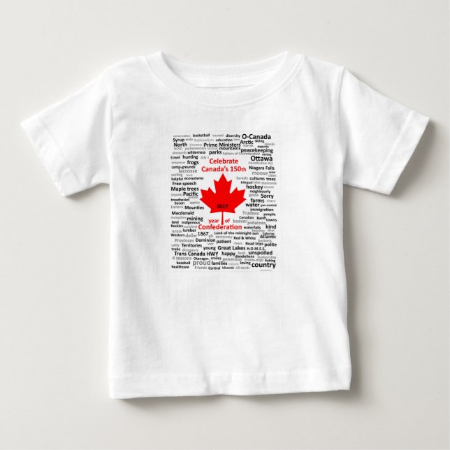 Camiseta De Bebé Canada150 Baby Romper (Anverso)