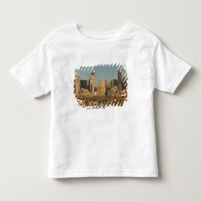 Camiseta De Bebé Canadá, Alberta, Calgary: Línea aérea de la ciudad (Anverso)