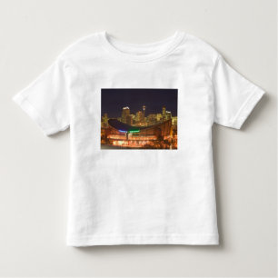 Camiseta De Bebé Canadá, Alberta, Calgary: Línea de la ciudad desde