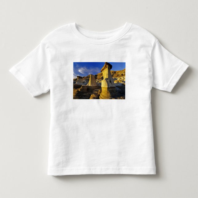 Camiseta De Bebé Canadá, Alberta, Drumheller. Hoodoos. (Anverso)