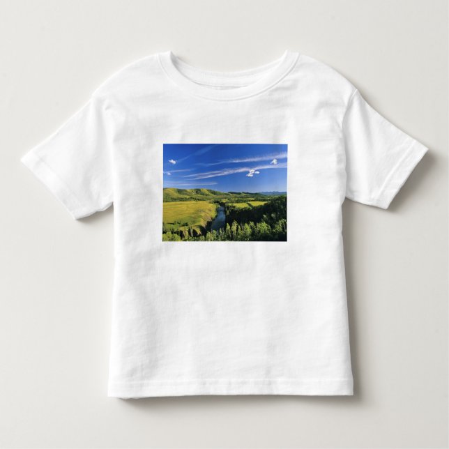 Camiseta De Bebé Canadá, Alberta, el río Highwood a lo largo del (Anverso)