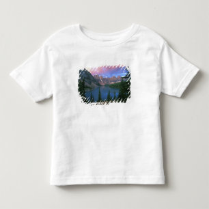 Camiseta De Bebé Canadá, Alberta, Lago Moraine al amanecer, Banff