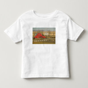 Camiseta De Bebé Canadá, Alberta, Pincher Creek: Granero Rojo y Ran