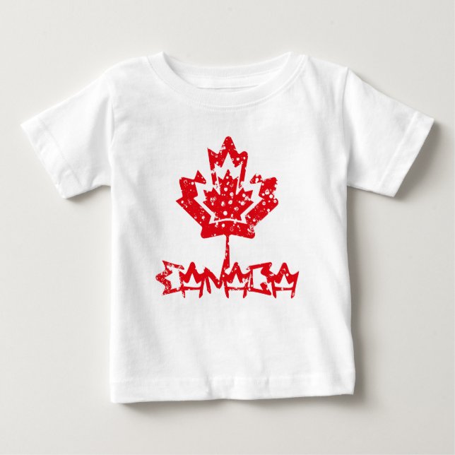 Camiseta De Bebé CANADA double RAIN EARTH MAPLE BY MASANSER PIXELAT (Anverso)