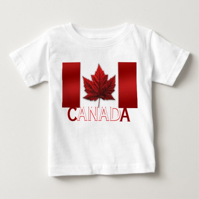 Camiseta De Bebé Canada Flag Toddler Tootoo Canada Baby Bodysuit (Anverso)