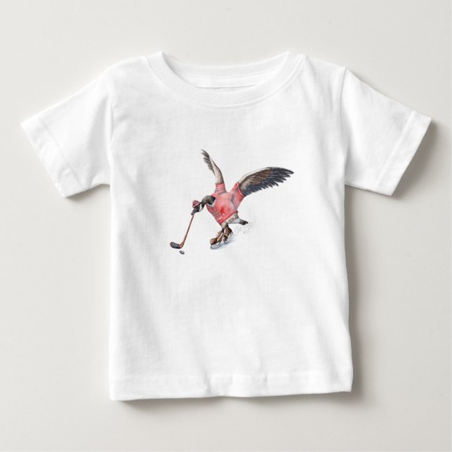 Camiseta De Bebé Canadá: Hockey sobre oca (Anverso)