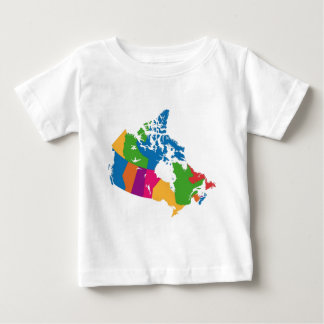 Camiseta De Bebé Canada map