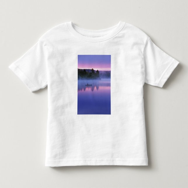 Camiseta De Bebé Canadá, Ontario, Algonguin Park, Canoista en (Anverso)