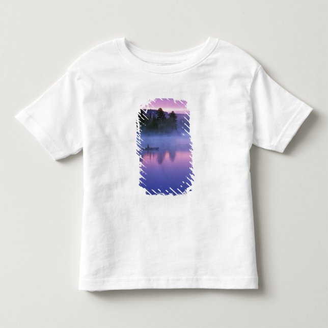 Camiseta De Bebé Canadá, Ontario, Algonguin Park, Canoista en (Anverso)