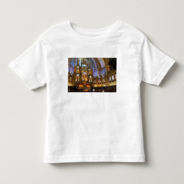 Camiseta De Bebé Canadá, Quebec, Montreal. Interior de Notre (Anverso)
