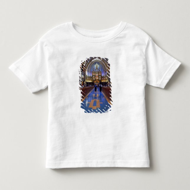 Camiseta De Bebé Canadá, Quebec, Montreal. Interior de Notre 3 (Anverso)