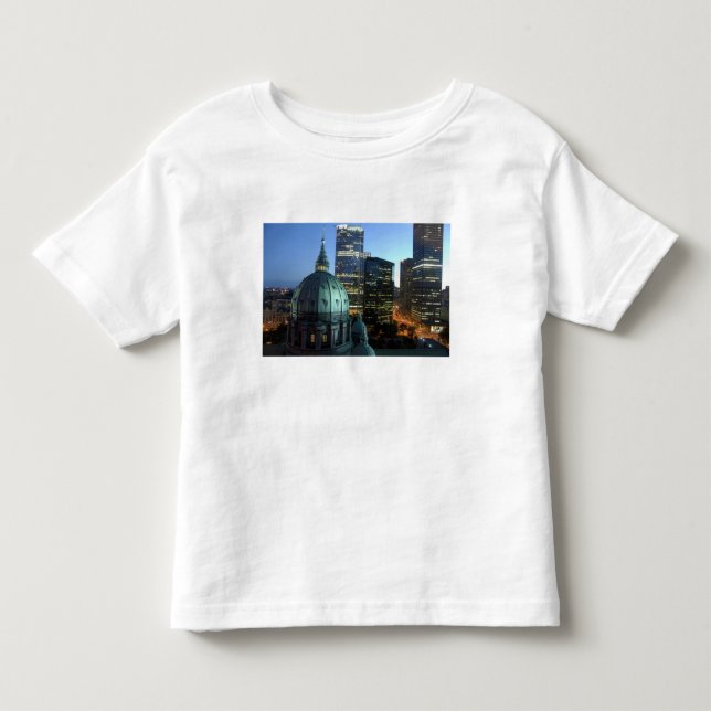 Camiseta De Bebé Canadá, Quebec, Montreal. Montreal downtown, (Anverso)