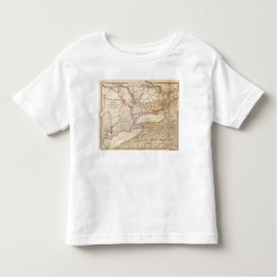 Camiseta De Bebé Canadá superior, NY, Penn, Mich
