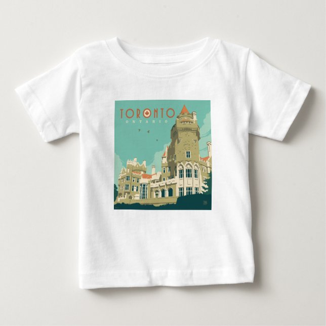 Camiseta De Bebé Canada | Toronto, Casa Loma (Anverso)