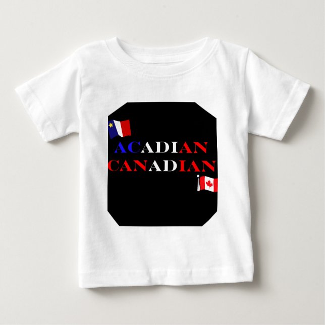 Camiseta De Bebé Canadiense Acadiense (Anverso)