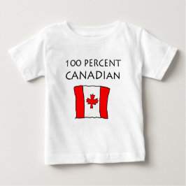 Camiseta De Bebé Canadiense del 100%
