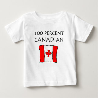 Camiseta De Bebé Canadiense del 100%