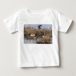 Camiseta De Bebé Canadiense Geese Snack Time