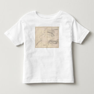 Camiseta De Bebé Canales inclinados de Río Paraguay, Río Paraná en