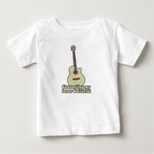 Camiseta De Bebé Canalizando mi guitarrista interno. graciosa cita