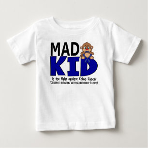 Camiseta De Bebé Cáncer de colon enojado del niño