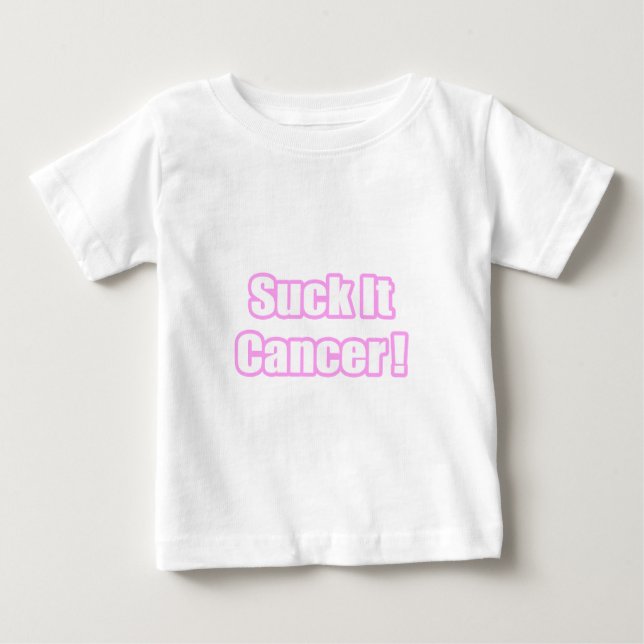 Camiseta De Bebé Cáncer de malla (rosa) (Anverso)