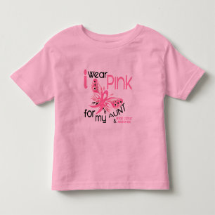 Camiseta De Bebé Cáncer de pecho LLEVO el ROSA PARA MI TÍA 45