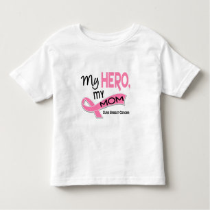 Camiseta De Bebé Cáncer de pecho MI HÉROE, MI MAMÁ 42