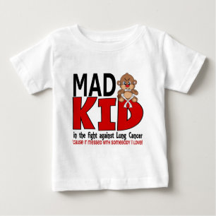 Camiseta De Bebé Cáncer de pulmón enojado del niño