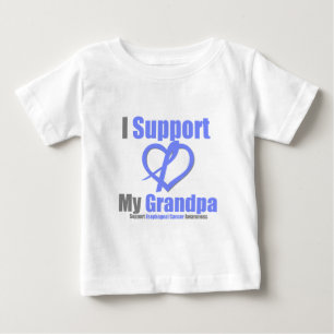 Camiseta De Bebé Cáncer del esófago apoyo al abuelo