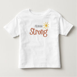 Camiseta De Bebé cáncer infantil de nombre fuerte Toddler T-Shirt