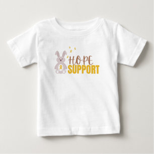 Camiseta De Bebé cáncer infantil. esperanza de apoyar a Baby T-Shir