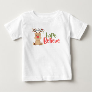 Camiseta De Bebé cáncer infantil.esperanza Navidades Camiseta bebé