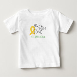 Camiseta De Bebé cáncer infantil. esperanza.. #teamName Personaliza