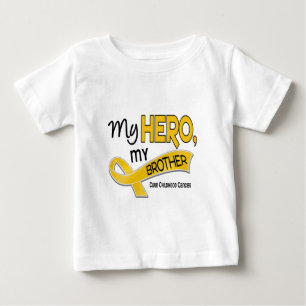 Camiseta De Bebé Cáncer infantil MI HÉROE MI HERMANO 42