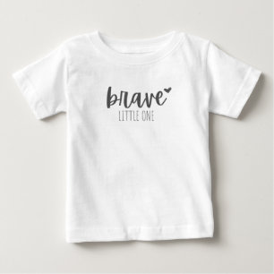 Camiseta De Bebé cáncer infantil. poco valiente. Camiseta para bebé