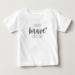 Camiseta De Bebé cáncer infantil. valiente. Personalizado Baby T-Sh