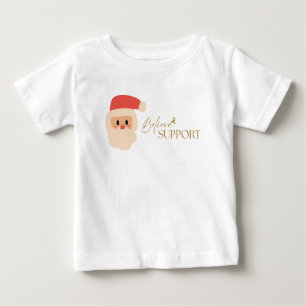 Camiseta De Bebé cáncer. Navidades de apoyo Holiday Baby T-Shirt