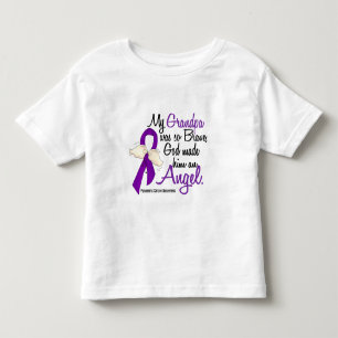 Camiseta De Bebé Cáncer pancreático del abuelo del ángel 2