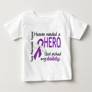 Camiseta De Bebé Cáncer pancreático del papá necesario del héro