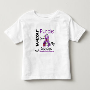 Camiseta De Bebé Cáncer pancreático llevo la púrpura para mi abu