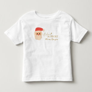 Camiseta De Bebé cáncer. Personalizado de navidades. Nombre del equ